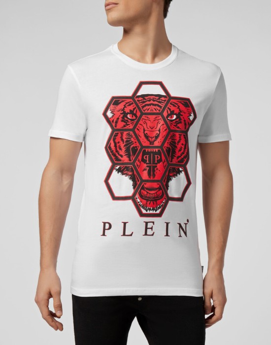 футболка  от бренда philipp plein вид слева