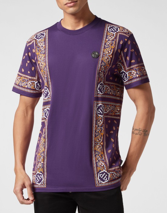 футболка  от бренда philipp plein вид слева