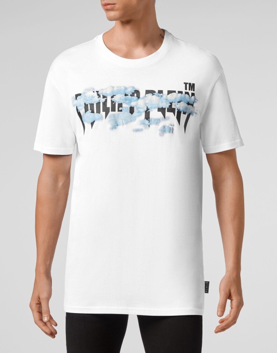 футболка  от бренда philipp plein вид слева