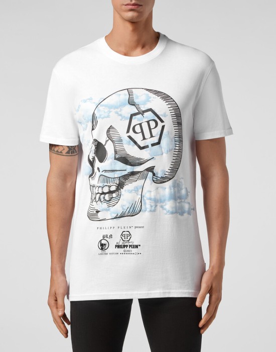 футболка  от бренда philipp plein вид слева