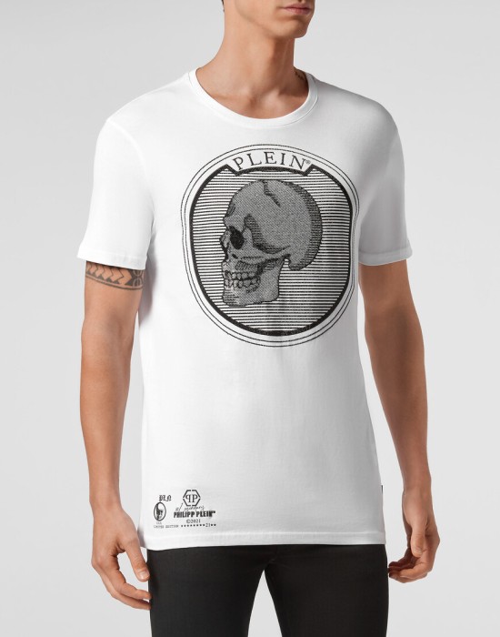 футболка  от бренда philipp plein вид слева