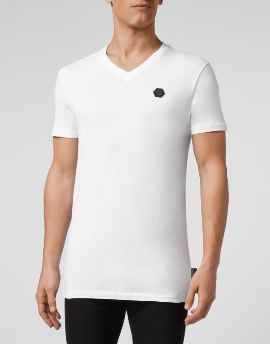 футболка  от бренда philipp plein вид слева