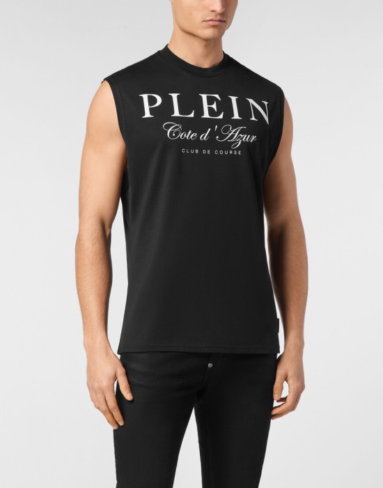 футболка  от бренда philipp plein вид слева