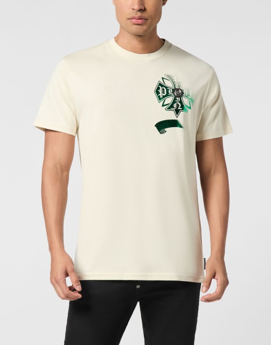 футболка  от бренда philipp plein вид слева