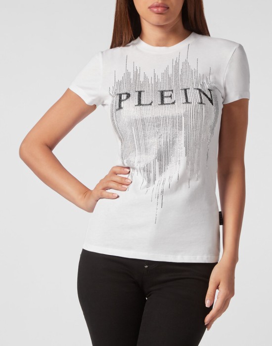 футболка  от бренда philipp plein вид слева