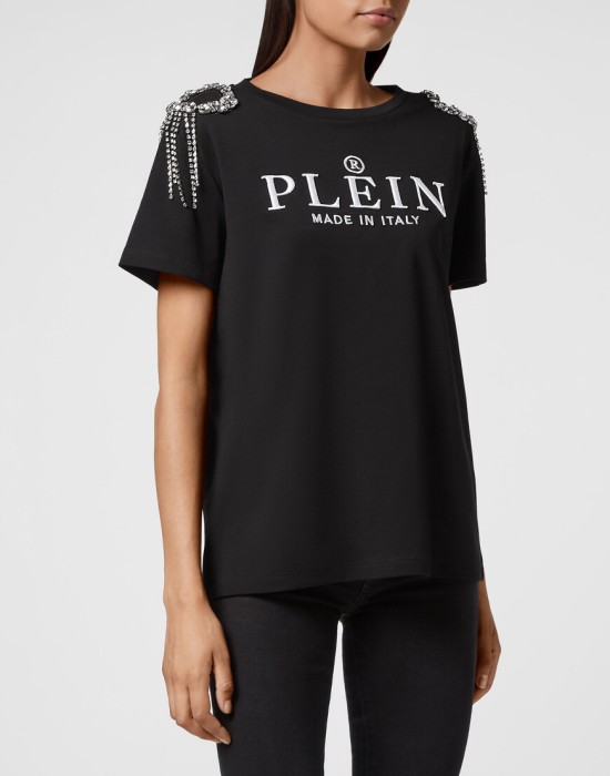 футболка  от бренда philipp plein вид слева