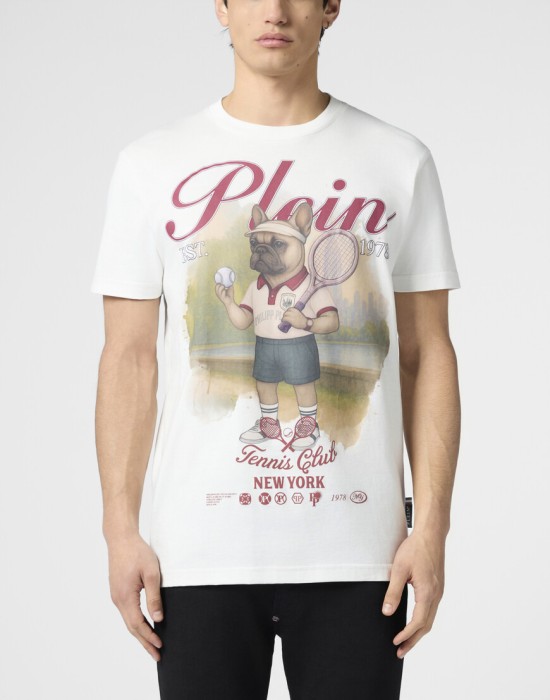 футболка  от бренда philipp plein вид слева