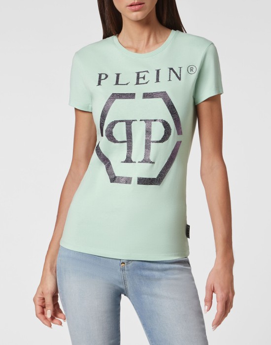 футболка  от бренда philipp plein вид слева