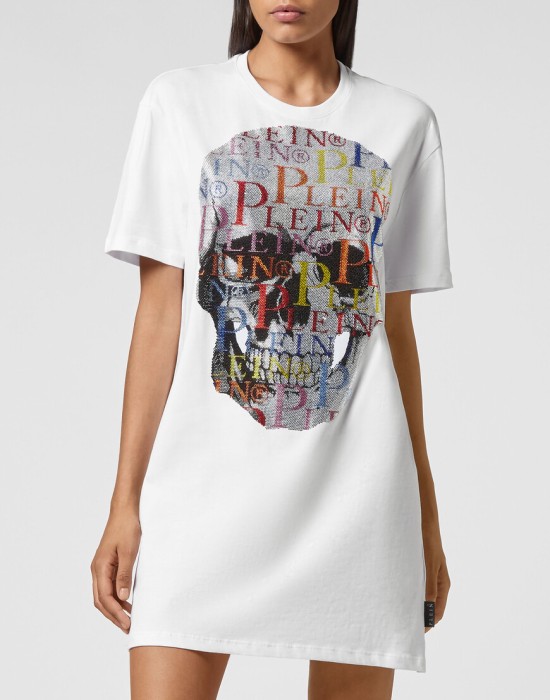 футболка  от бренда philipp plein вид слева