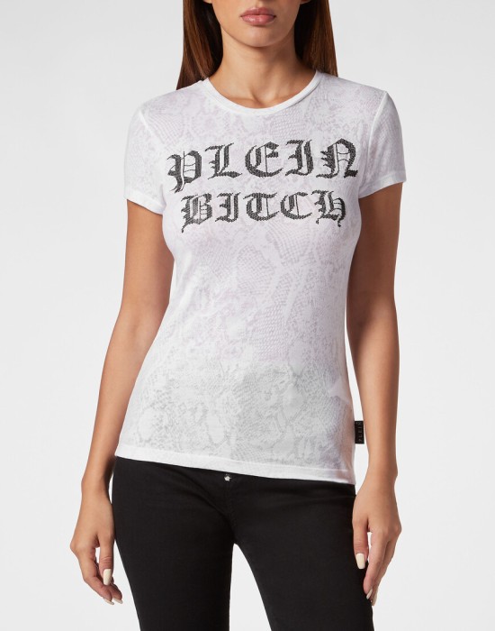 футболка  от бренда philipp plein вид слева
