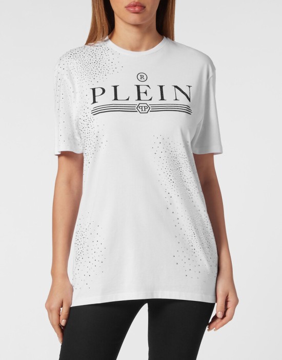футболка  от бренда philipp plein вид слева
