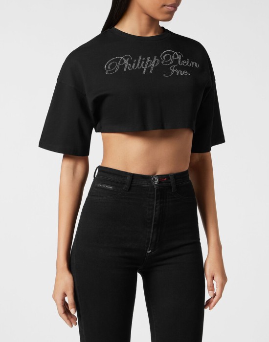 футболка  от бренда philipp plein вид слева
