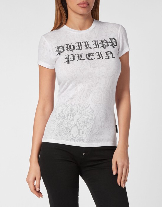 футболка  от бренда philipp plein вид слева