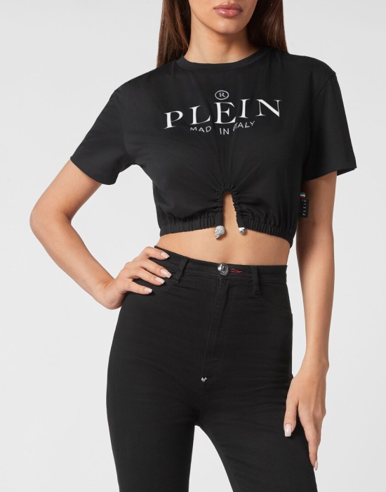 футболка  от бренда philipp plein вид слева