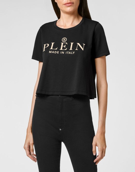 футболка  от бренда philipp plein вид слева