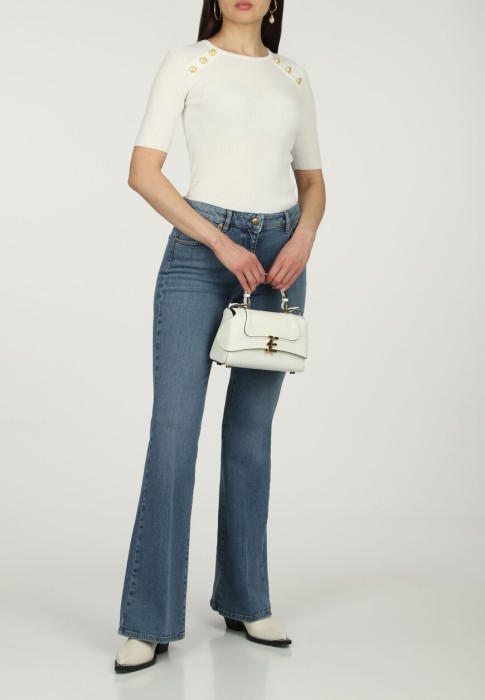 футболка  от бренда luisa spagnoli вид слева