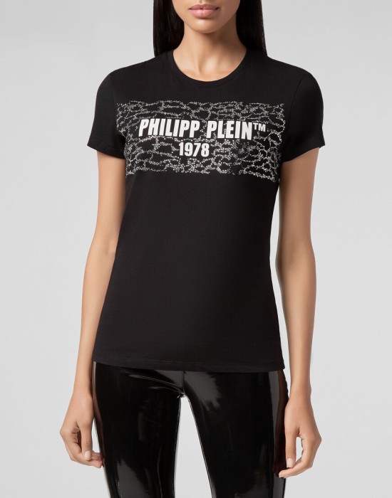 футболка  от бренда philipp plein вид слева