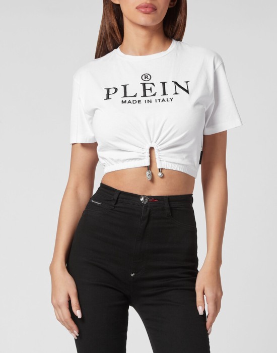 футболка  от бренда philipp plein вид слева