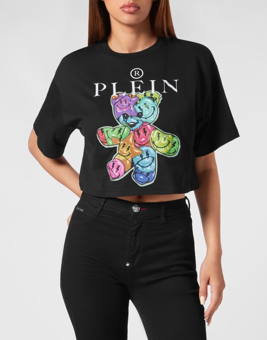 футболка  от бренда philipp plein вид слева