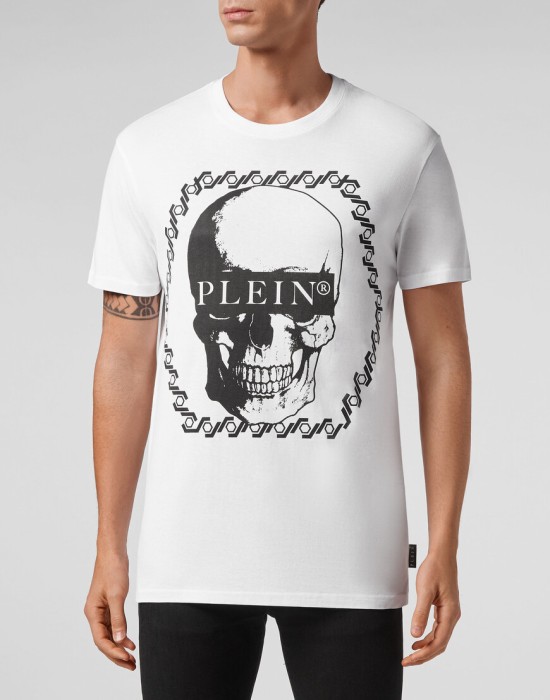 футболка  от бренда philipp plein вид слева