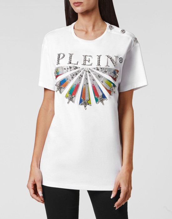 футболка  от бренда philipp plein вид слева