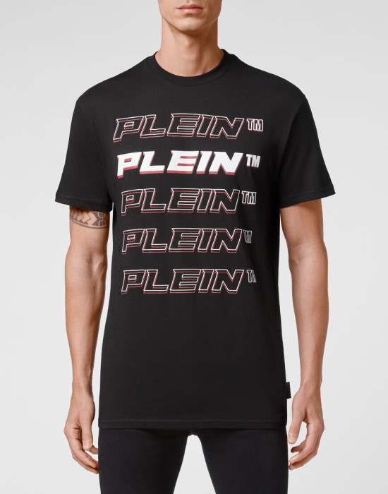 футболка  от бренда philipp plein вид слева