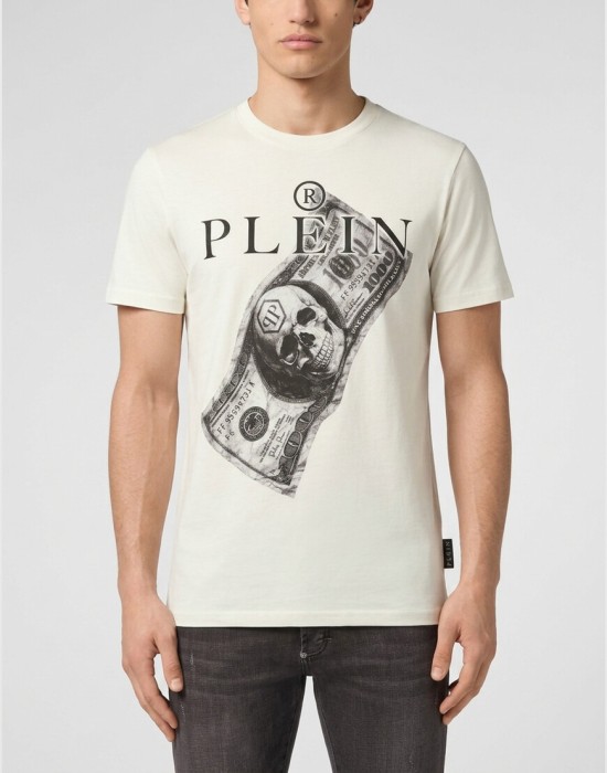футболка  от бренда philipp plein вид слева