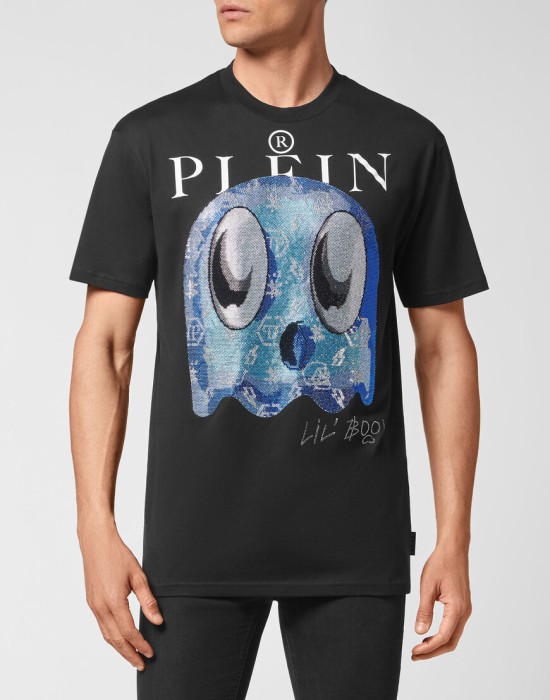футболка  от бренда philipp plein вид слева