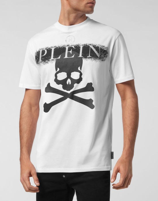 футболка  от бренда philipp plein вид слева