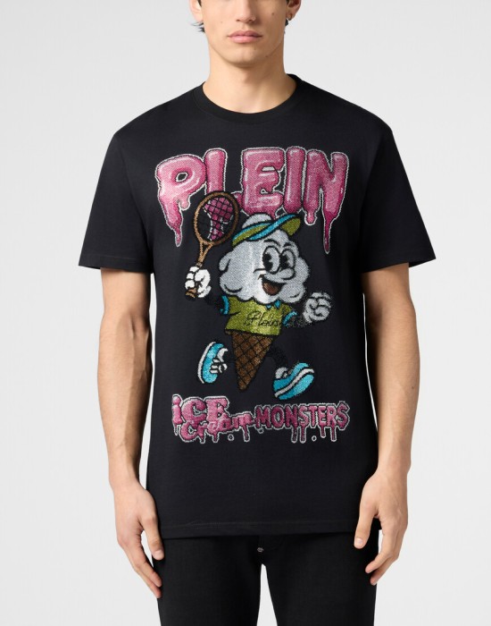 футболка  от бренда philipp plein вид слева
