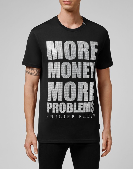 футболка  от бренда philipp plein вид слева