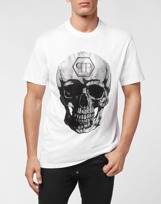 футболка  от бренда philipp plein вид слева