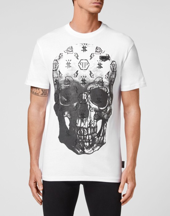 футболка  от бренда philipp plein вид слева