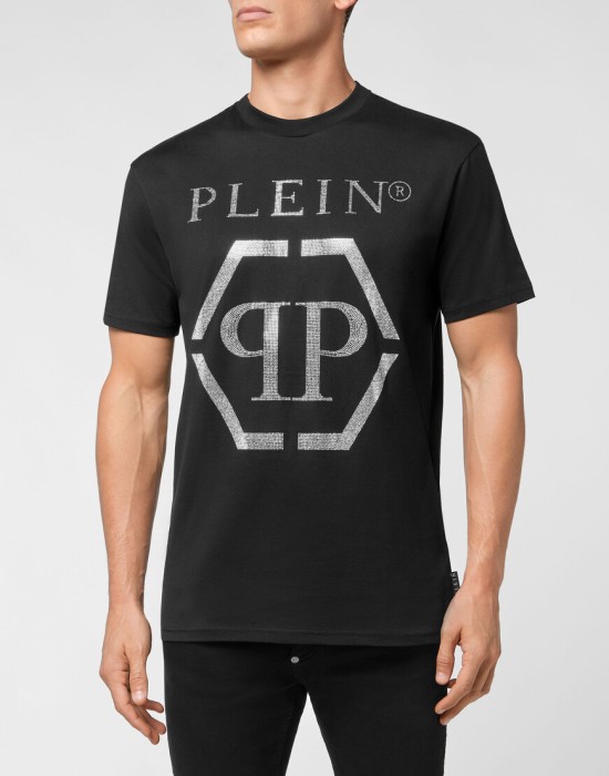 футболка  от бренда philipp plein вид слева