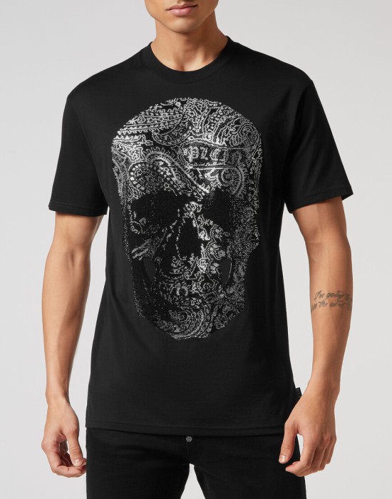 футболка  от бренда philipp plein вид слева