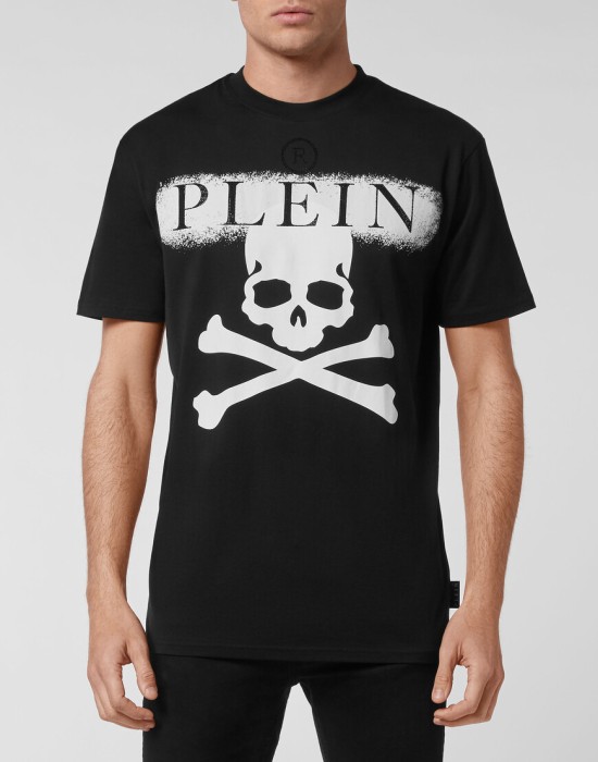 футболка  от бренда philipp plein вид слева