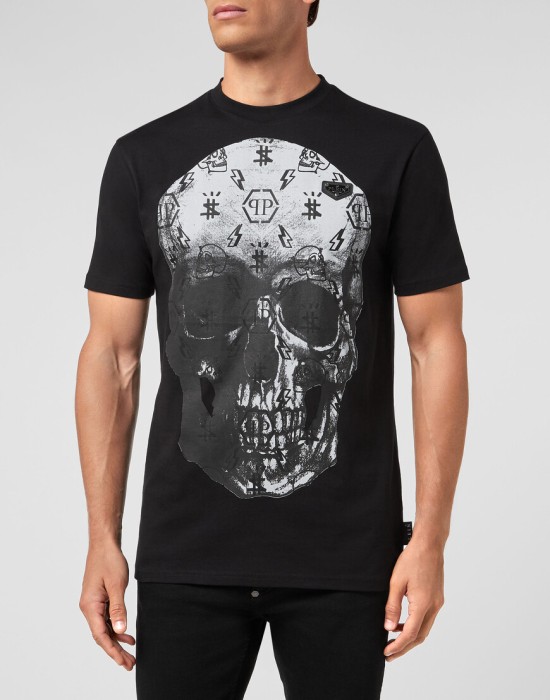 футболка  от бренда philipp plein вид слева