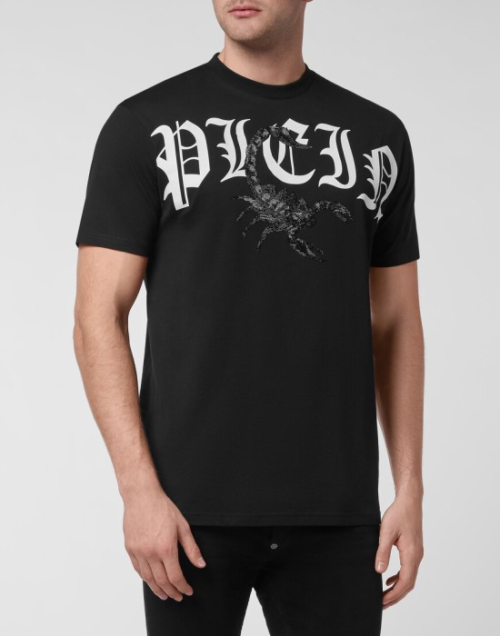футболка  от бренда philipp plein вид слева