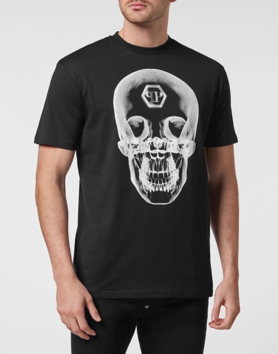 футболка  от бренда philipp plein вид слева