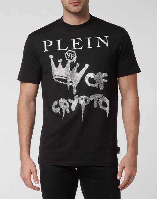 футболка  от бренда philipp plein вид слева