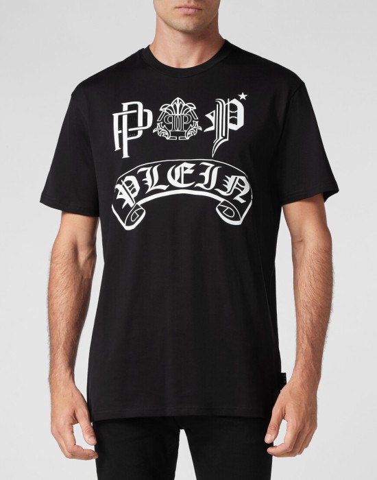 футболка  от бренда philipp plein вид слева