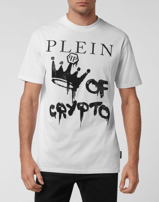 футболка  от бренда philipp plein вид слева