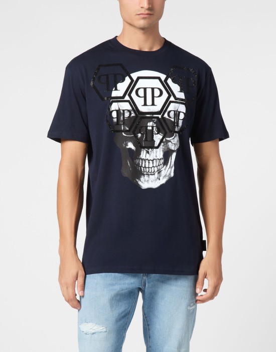 футболка  от бренда philipp plein вид слева