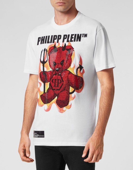 футболка  от бренда philipp plein вид слева