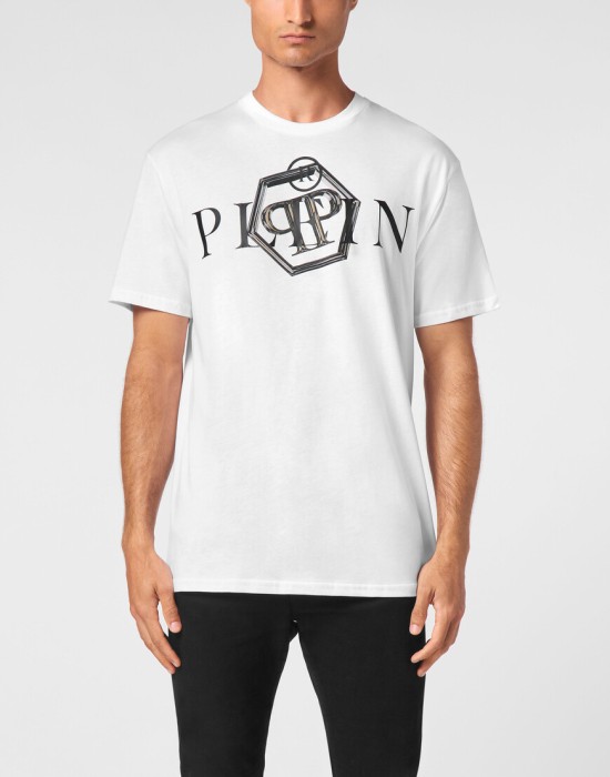 футболка  от бренда philipp plein вид слева