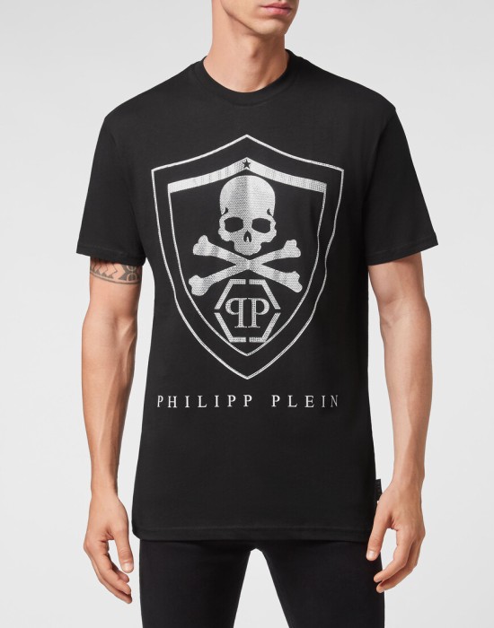 футболка  от бренда philipp plein вид слева