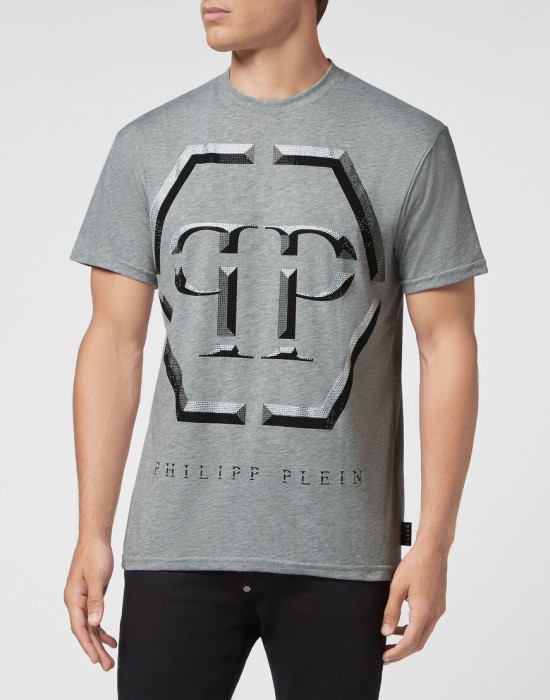 футболка  от бренда philipp plein вид слева