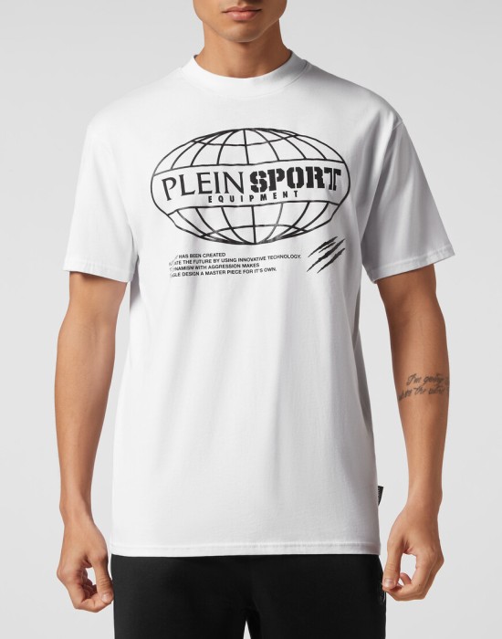 футболка  от бренда plein sport вид слева