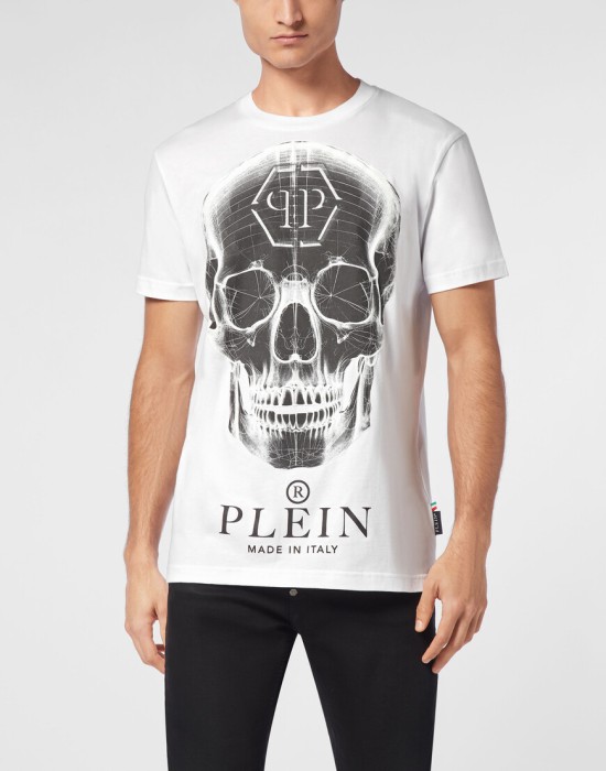 футболка  от бренда philipp plein вид слева