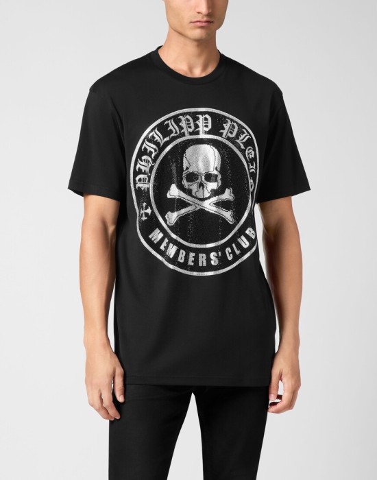футболка  от бренда philipp plein вид слева
